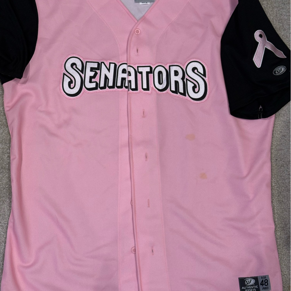 Harrisburg Senators Men's pink BCA jersey new size 48